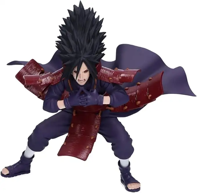 Banpresto Figura de ação Madara Uchiha Naruto Shippuden, estrelas de vibração, 13 cm, BP28807P multicoloridas, figura colecionável, ideal para os fãs de anime